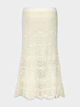 Zimmermann Devi Textured Knit Midi Skirt