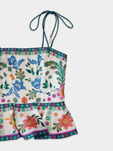 Zimmermann Ginger Floral-Print Linen Top