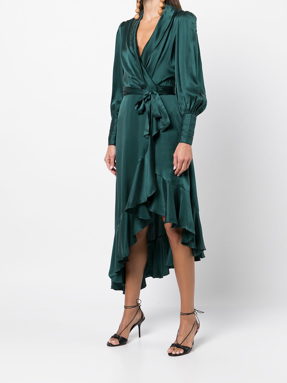 ZimmermannJade wrap midi dress at Fashion Clinic