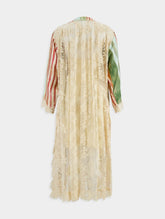 Zimmermann Luminosity Lace Back Midi Silk Twill Dress