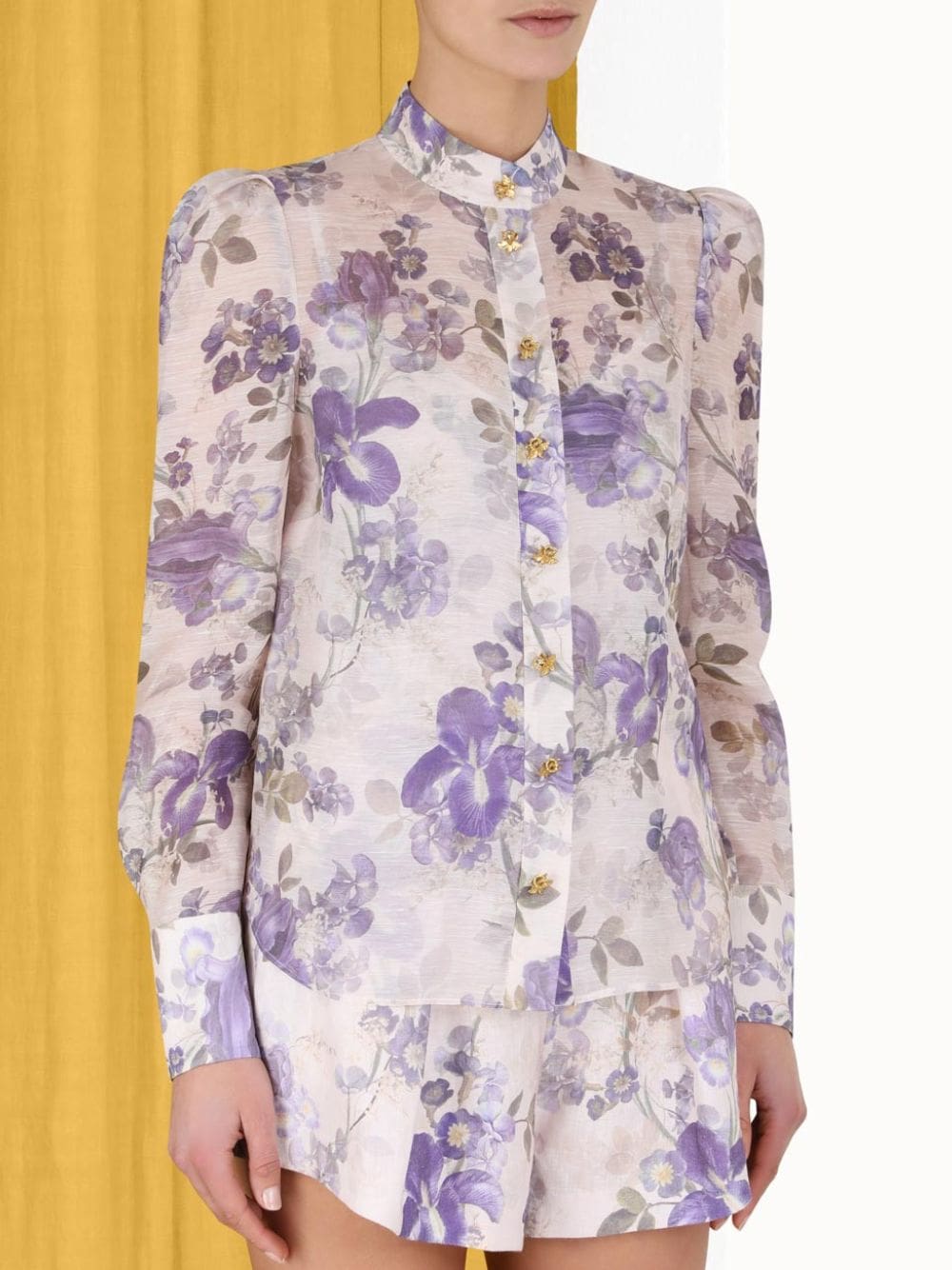 ZimmermannLyrical Body Linen Silk Shirt  at Fashion Clinic