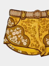 Zimmermann Raie floral-print linen mini shorts