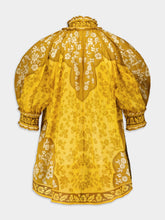Zimmermann Raie Short-Printed Blouse