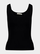Zimmermann Scoop Neck Black Tank Top