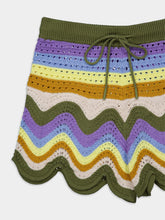 Zimmermann Striped Crochet Shorts